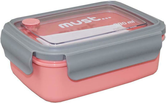 Must Team Microwave Bamboo Lunch Box 584198 Pink 880ml