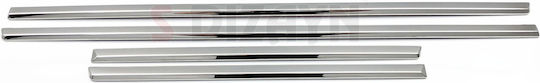 S-dizayn Protections for Car Doors Opel Astra H 4/5d/sw 04+ Door Protective Strip Plastic Chrome 8pcs 8pcs Silver