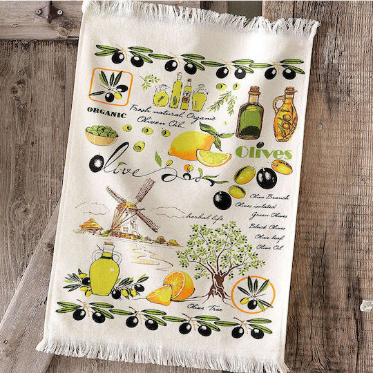 Rythmos Oil Handtuch aus 100% Baumwolle 40x60cm Rythmos Oil Handtuch aus 100% Baumwolle 40x60cm
