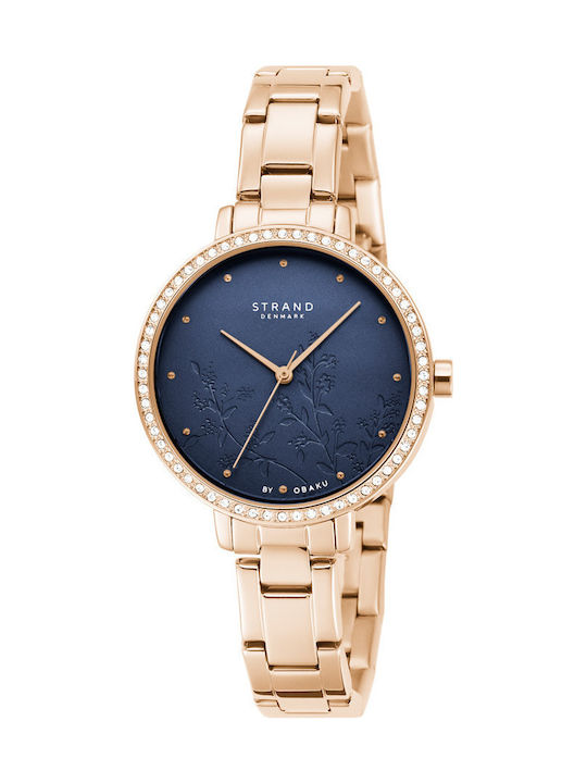 Obaku Pacifica Lapis Rose Ceas de Damă cu Auriu...