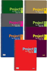 Next Spiral Notebook Ruled B5 2 Subjects Project 1pcs (Μiscellaneous colours)