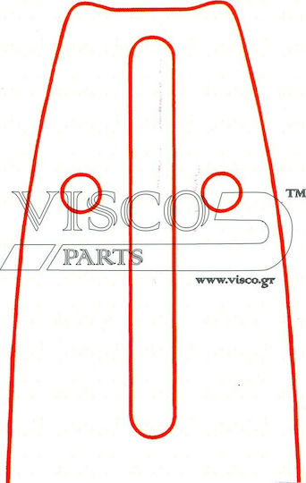 Visco Parts 13 PO-50SR Lame pentru drujbe 33cm (13") pentru lanț cu Pas 3/8"LP, Grosimea dintelui .050"-1.3mm & Numărul de dini 47E cu Granazi