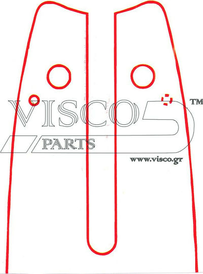 Visco Parts 12 SW-43SR Lame pentru drujbe 30cm (12") pentru lanț cu Pas 3/8", Grosimea dintelui .043"-1.1mm & Numărul de dini 44E cu Granazi
