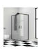 Karag Efe 100 NR-10 Cabin for Shower with Sliding Door 90x90x190cm Clear Glass Nero