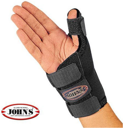 Johns 120105 Νάρθηκας Καρπού με Αντίχειρα Neoprene σε Μαύρο Χρώμα