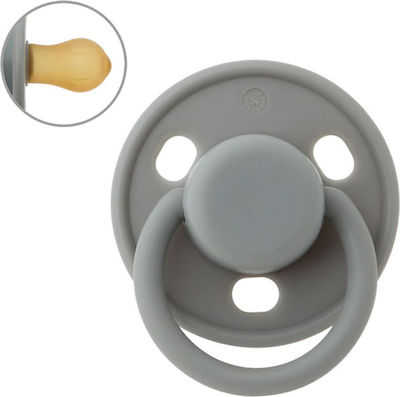 Kiokids Pacifier Rubber Ρετρό Grey for 6-18 months 1pcs