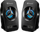 Kisonli L-3030 2.0 Speakers 6W Black