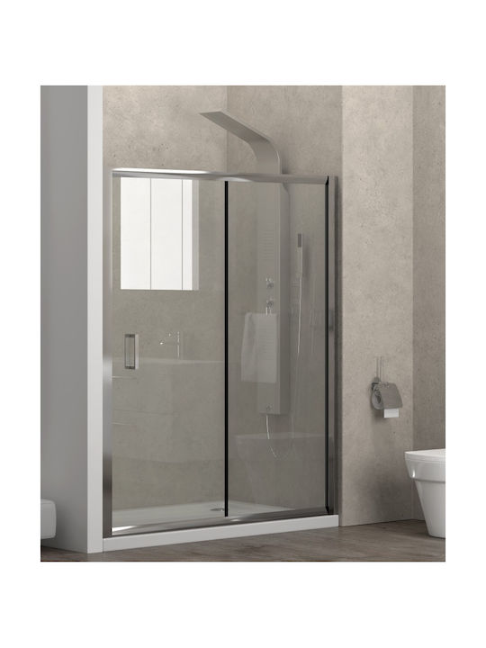 Karag New Flora 500 NFL500100 Shower Screen for Shower with Sliding Door 100x180cm Clear Glass