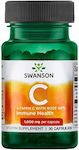 Swanson Vitamin C Βιταμίνη για Ενέργεια & Ανοσοποιητικό 1000mg 30 κάψουλες