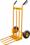 Ingco Καρότσι Μεταφοράς για Φορτίο Βάρους έως 200kg σε Κίτρινο Χρώμα