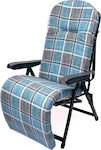 Campus Sunbed-Armchair Beach with Reclining Multiple Slots Blue