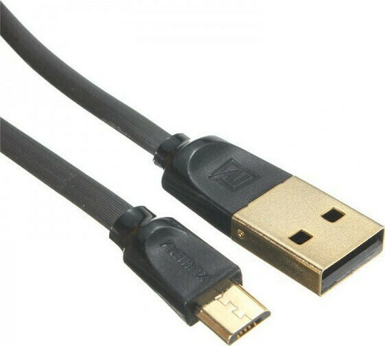 Remax Regulär USB 2.0 auf Micro-USB-Kabel Schwarz 1m (RC-041m) 1Stück