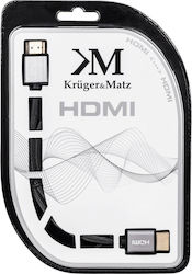 Kruger & Matz KM0330 HDMI 1.4 Geflochtenes HDMI-Stecker - HDMI-Stecker 3m Schwarz Kruger & Matz KM0330 HDMI 1.4 Geflochtenes HDMI-Stecker - HDMI-Stecker 3m Schwarz