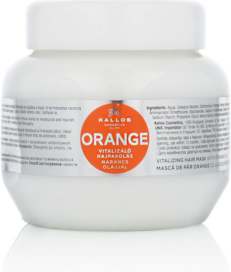 Kallos Orange Μάσκα Μαλλιών για Επανόρθωση 275ml