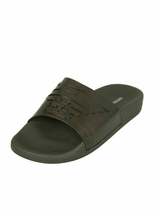 Emporio Armani Men's Slides Khaki