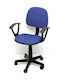 Desk Chair with Armrests Blue 41x53x89cm