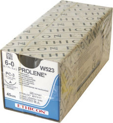 Ethicon Prolene 6/0 Surgical Sutures Length 45cm With Needle 15mm