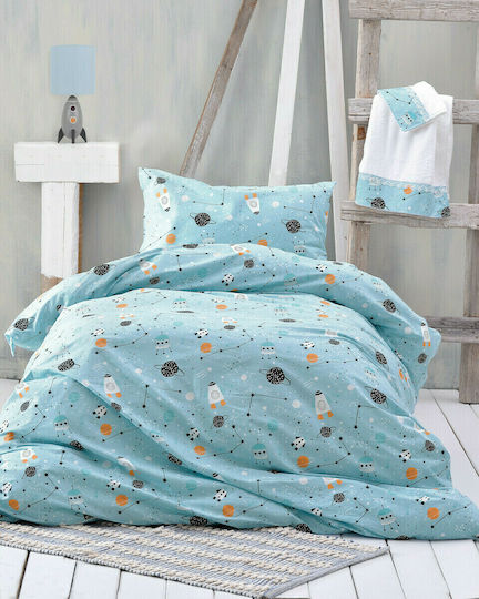 Rythmos Kids Quilts Semi Double Set with Pillowcase Astroworld Blue 160x240cm