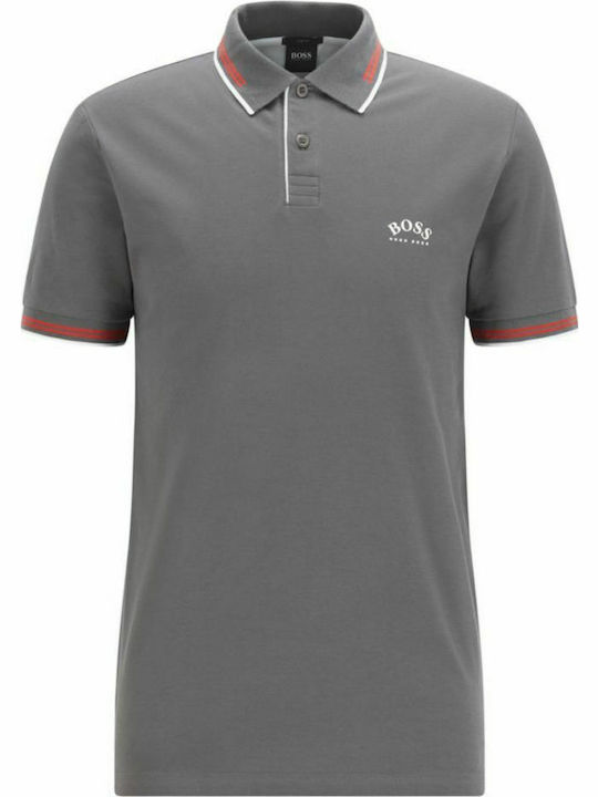 Hugo Boss Ανδρικό T-shirt Polo Γκρι