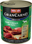 Animonda Gran Carno Canned Gluten Free Wet Dog Food with Deer 1 x 800gr