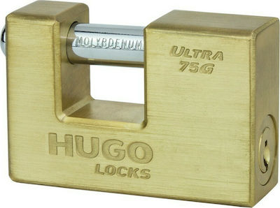 Hugo Locks Ultra 75G Steel Padlock Monoblock with Key 75mm 1pcs