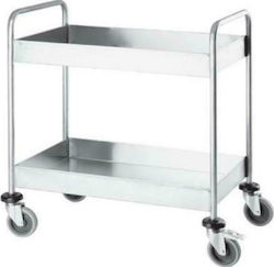 Yuksel Küchenwagen für gewerbliche Küche mit 2 Ebenen H90xB85xT55cm
