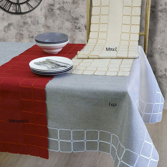 Ilis Home Τραπεζομάντηλο Γκρι 140x180εκ.