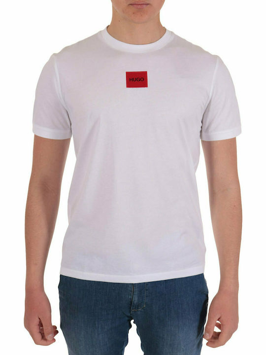 Hugo Boss T-shirt Bărbătesc cu Mânecă Scurtă Alb 50447978-100