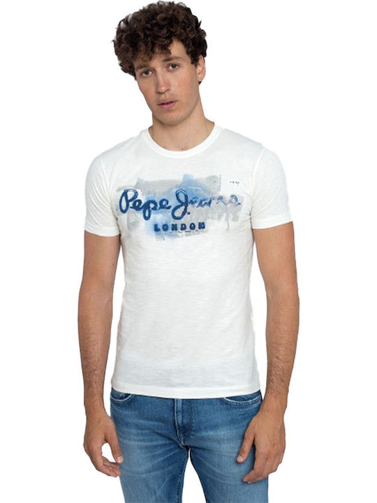 Pepe Jeans Men's Short Sleeve T-shirt White