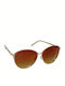 Eyelead Sonnenbrillen mit Rose Gold Rahmen und Braun Polarisiert Linse L 680