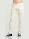 Stanley Men's Jeans Pants Elastic with Slim Tapered Fit Cream