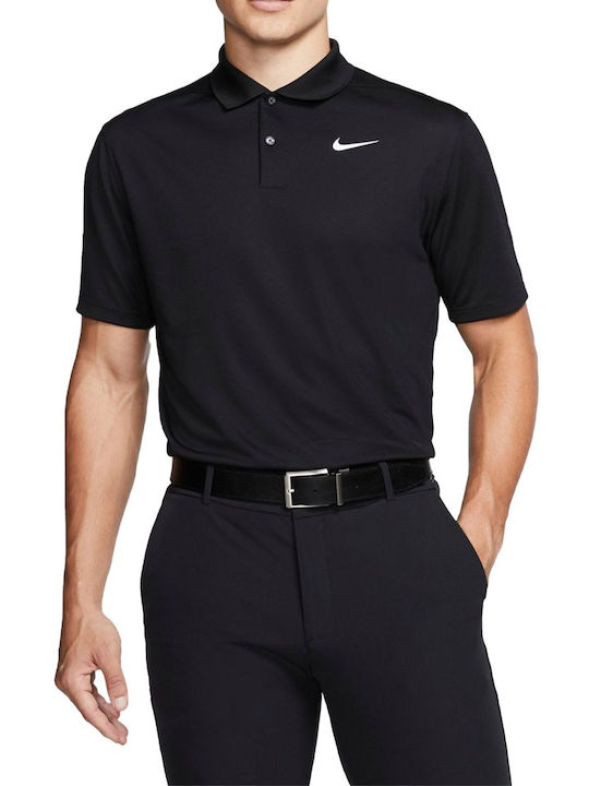 Nike Golf Victory Ανδρική Μπλούζα Polo Κοντομάνικη Μαύρη