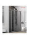 Karag Flora 600 Shower Screen for Shower with Sliding Door 70x190cm Clear Glass Cromo