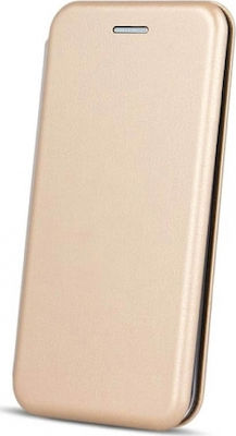 Senso Oval Stand Synthetic Leather Book Gold (Galaxy A02s)