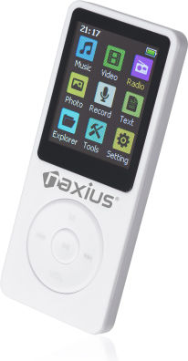 Naxius MP-10 MP4 Player (64GB) with TFT Screen 1.8" White White