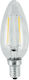 Vivalux Λάμπα LED 4W για Ντουί E14 και Σχήμα C35 Φυσικό Λευκό 470lm