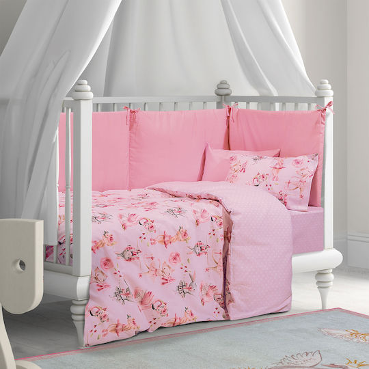 Greenwich Polo Club Set Lenjerie De Patut Bebe Roz 130x170 Cm Greenwich Polo Club Set Lenjerie De Patut Bebe Roz 130x170 Cm