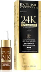 Eveline Αnti-aging Face Serum 24K Anti Wrinkle Multinourishing Suitable for All Skin Types 18ml