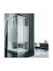 Starlet Corner Entry CS7290S-100 Cabin for Shower with Sliding Door 72x90x180cm Stripes