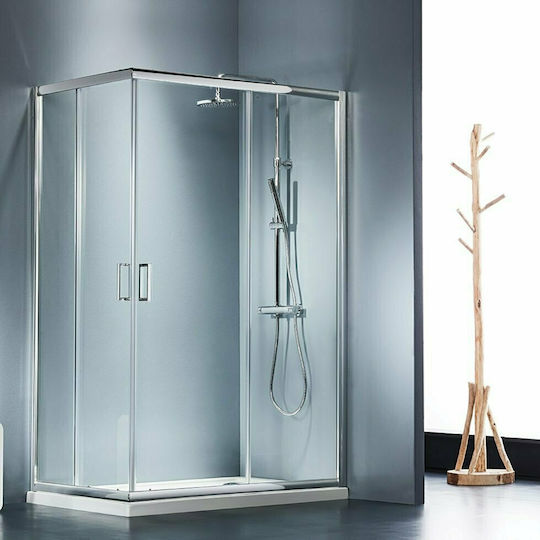 Starlet Corner Entry Cabinet Duș cu Glisare Ușă 120x70x180cm Sticlă transparentă Starlet Corner Entry Cabinet Duș cu Glisare Ușă 120x70x180cm Sticlă transparentă