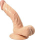 Nanma Harry Wall Mounter Cock Dildo Ρεαλιστικό Dildo με Όρχεις και Βεντούζα Flesh 17cm
