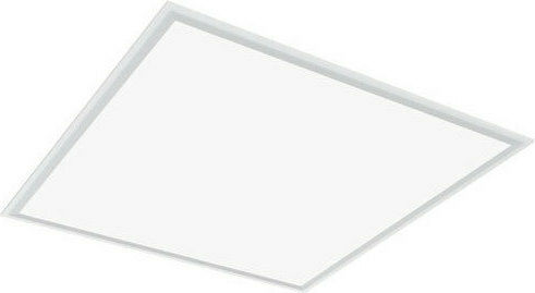 Aca Pătrat Încastrat Panou LED Putere 40W cu Alb Cald Lumini 60x60cm.