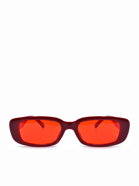 Awear Serena Women's Sunglasses with Red Plastic Frame and Red Lens