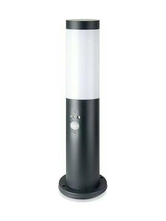 V-TAC Outdoor Small Post Lamp Built-In Led Black 45cm with Motion Sensor