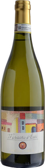 Verga Κρασί Moscato Bianco Λευκό Ημίγλυκο D' Asti Ημιαφρώδες 750ml