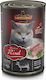 Leonardo Κονσέρβα Wet Food for Adult Cats In Can with Calf 6pcs 400gr