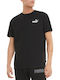Puma Ess T-shirt Bărbătesc cu Mânecă Scurtă Negru