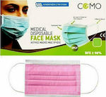 Como Disposable Surgical Mask Type II Pink 30pcs