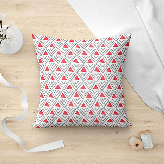 Lino Home Μαξιλαροθήκη Tam 401 Red 45x45εκ.
