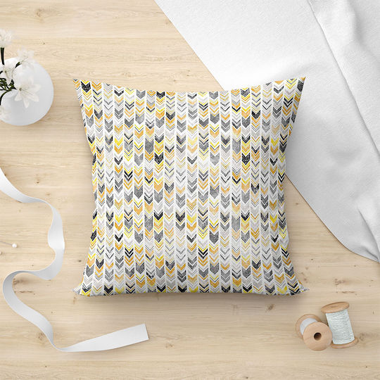 Lino Home Μαξιλαροθήκη Turqueta 201 Gold 45x45εκ.